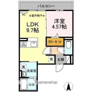 グランヴィア徹明通【2階】の間取り