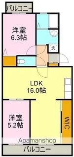 コーポサンモリッツ【2階】の間取り