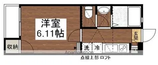 ブラン・ヴェール【202号室】の間取り