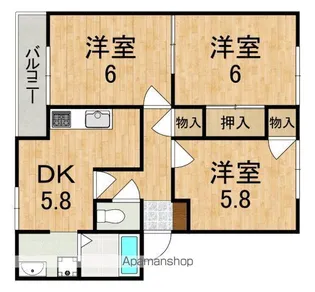 エーデルハイムA棟【1階】の間取り