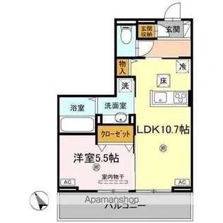 J.リヴェール高松西宝町 C棟【1階】の間取り