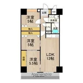 パークモダン住之江公園【402号室】の間取り