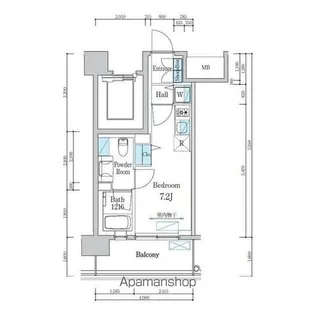 デュオフラッツ仙台木町通エアリ【11階】の間取り