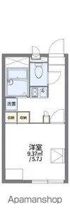レオパレスパルグランデ南町【208号室】の間取り