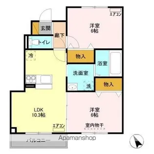ノールロワール A【1階】の間取り