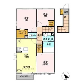 ルピナス【2階】の間取り