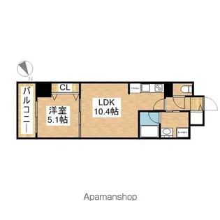 グランルクレ新栄ウエスト【4階】の間取り