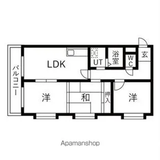 THE TOKUGETU20【4A号室】の間取り