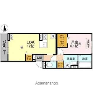 ORCHIDEA 大鳥【303号室】の間取り