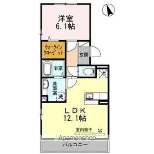 サンヒルズ伏石【3階】の間取り