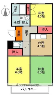 パークハイム栄【105号室】の間取り