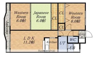 ル・ノール北9条【8階】の間取り
