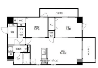 LA VIE BELLE【3階】の間取り