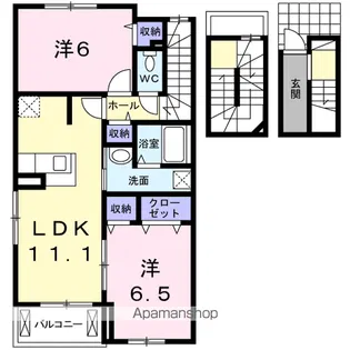 ソレイユラック【3階】の間取り