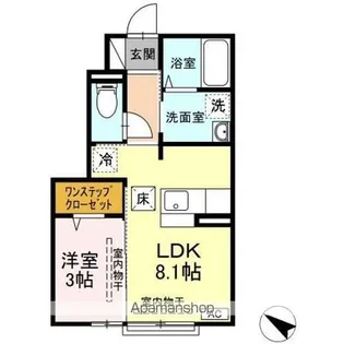 D−room清水【1階】の間取り