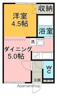 北海道網走市桂町3丁目【アパート】の間取り