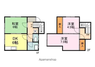 出原コーポ【1階】の間取り