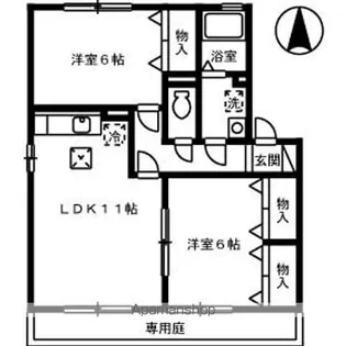 セジュール サライ C棟【1階】の間取り