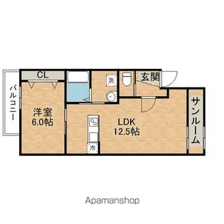 CAエソラ【1階】の間取り