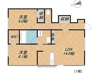 フェリーチェ ファミリア A棟【101号室】の間取り