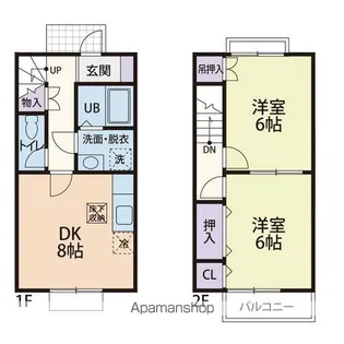 SWEETS VILLA A棟【105号室】の間取り