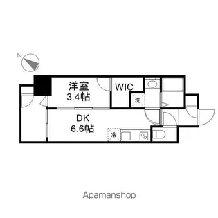 エステムコート名古屋新栄Ⅳネスト【15階】の間取り