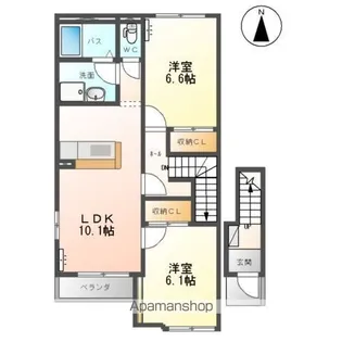 スカイピア【2階】の間取り