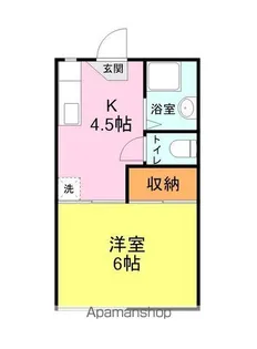ハミルトン【206号室】の間取り