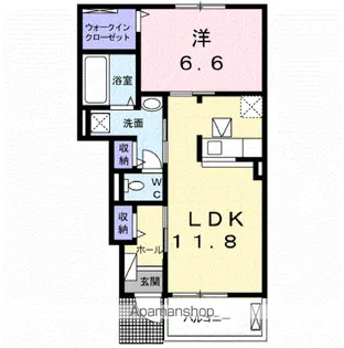 クラールⅧ【1階】の間取り