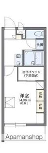 レオパレスFRIENDSⅡ【1階】の間取り