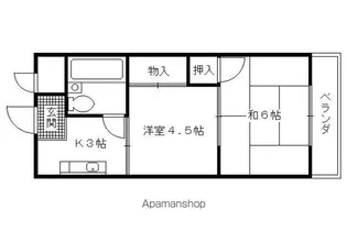 エクセレント西山【303号室】の間取り