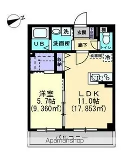 SIRIUS GARDEN【1階】の間取り