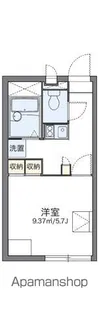 レオパレスサクラの小道【104号室】の間取り
