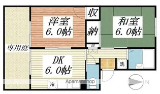 プレジール直川【1階】の間取り