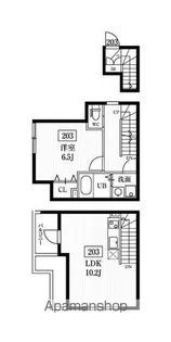 ミハス池尻【2階】の間取り