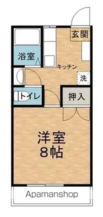 郵ハイツ平田【2-C号室】の間取り