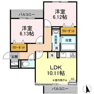 ル シエル【2階】の間取り
