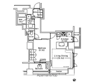 パークアクシス代官山【7階】の間取り