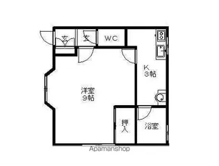 ロイヤルコーポ富田【203号室】の間取り