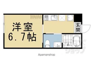 サンクトスコート五条室町【403号室号室】の間取り