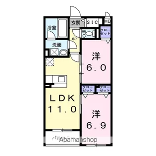 セレーシア北小岩【2階】の間取り