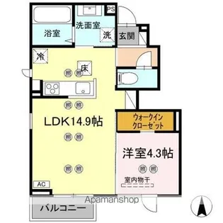 VENTO LIEN B棟【103号室】の間取り