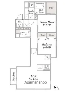 レンブラン赤堤【1階】の間取り