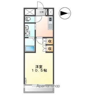 JW シバタ【101号室】の間取り