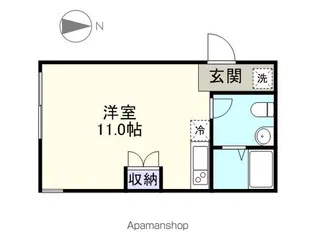 ラピス代田橋【2階】の間取り