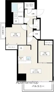 フュージョナル千住緑町【201号室号室】の間取り