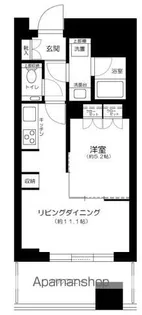 WORLD TOWER RESIDENCE【25階】の間取り