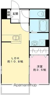 プルミエール野澤 E【203号室号室】の間取り