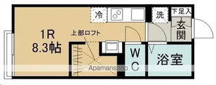 アスコット原町A【101号室】の間取り