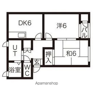 メゾンリリーフ長岡C【2階】の間取り